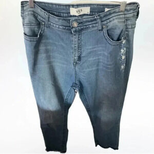 VGS skinny jeans floral size 16